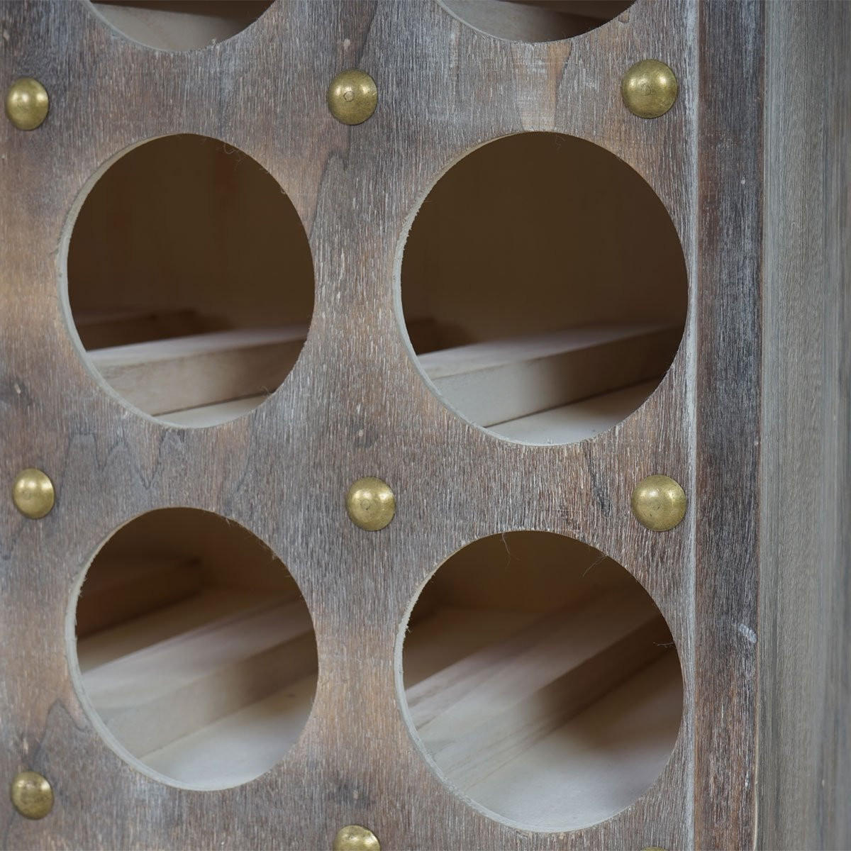 WEINREGAL Braun - Braun, Holz (48/76/31cm) - MCW