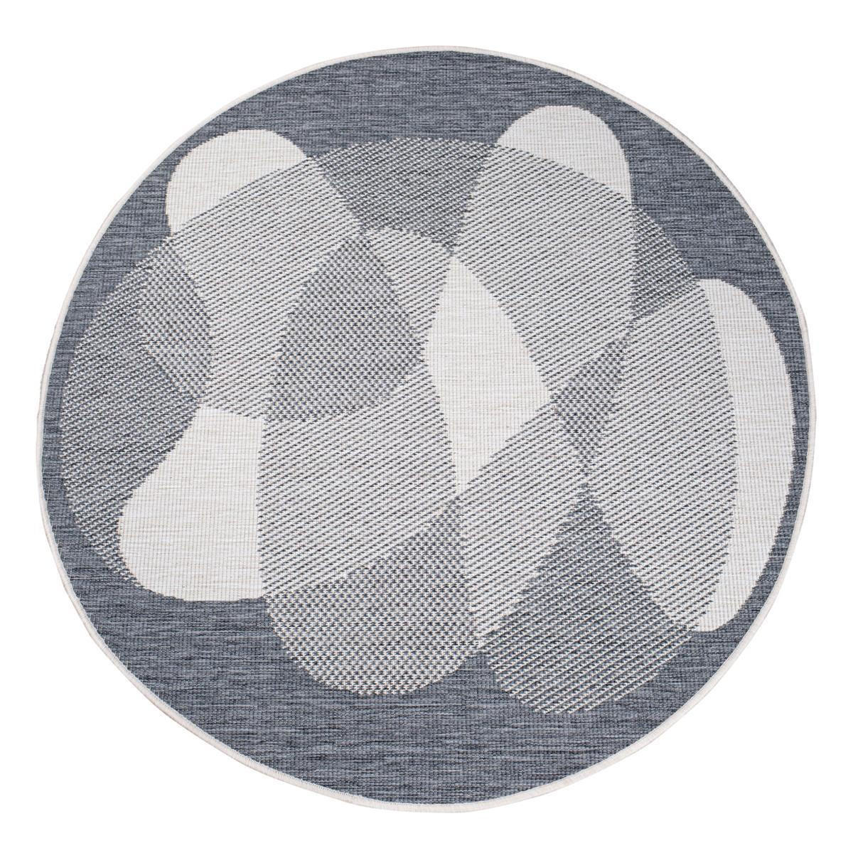 OUTDOOR-TEPPICH DuoRug 5835 Grau 160x160 cm - Grau, Textil (160/160cm) - carpet city