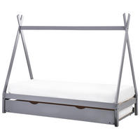 KINDERBETT 90x200 cm Grau Talmontiers - Grau, Holz (90/200cm) - Beliani