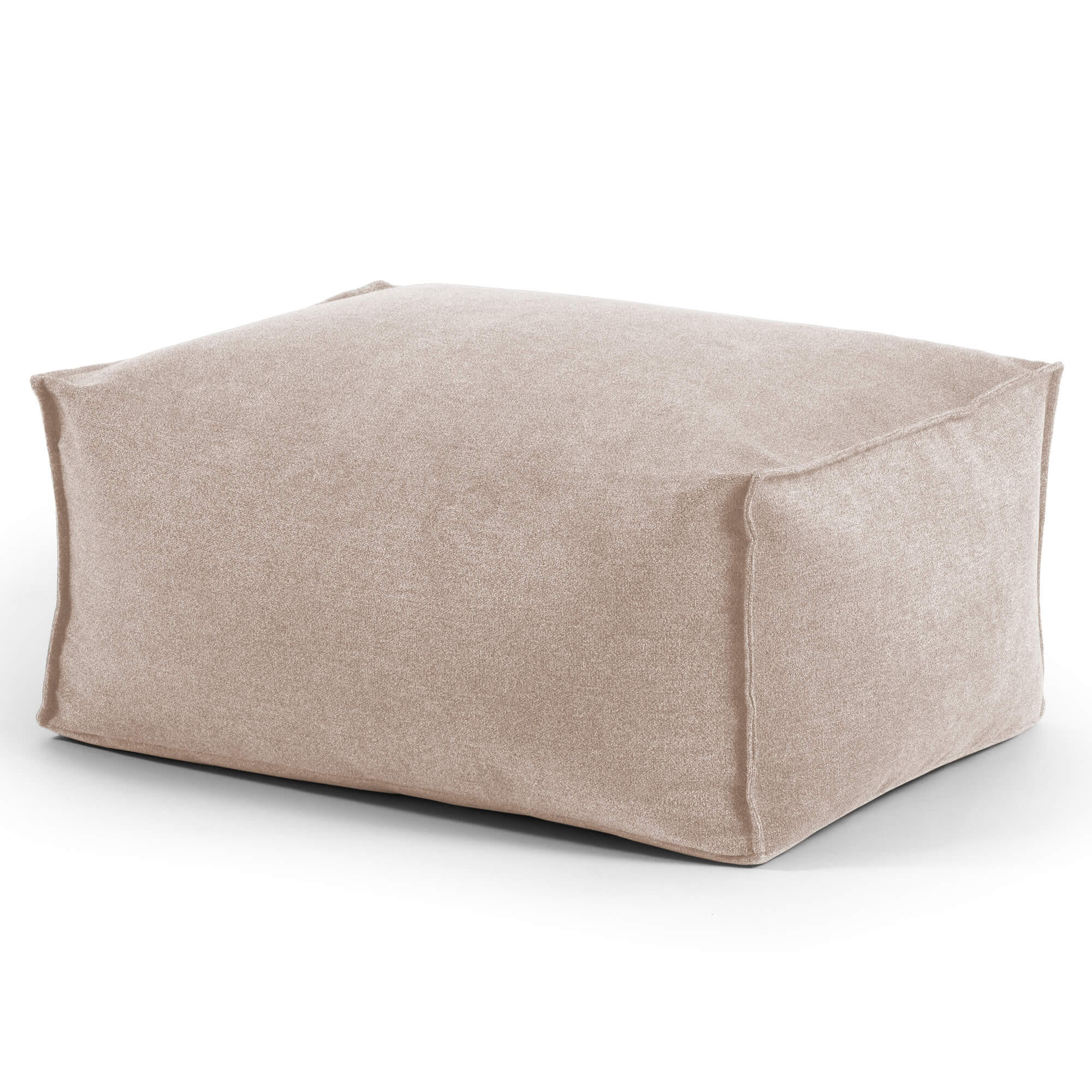 POUF Der Ruhestifter - Beige, Textil (60/25/45cm) - Mokebo