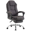 BÜROSTUHL Castan, Stoff Dunkelgrau - Dunkelgrau, Textil/Metall (67/124/64cm) - TPFLiving