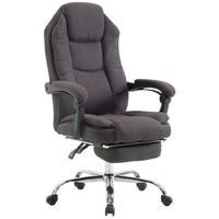 BÜROSTUHL Castan, Stoff Dunkelgrau - Dunkelgrau, Textil/Metall (67/124/64cm) - TPFLiving