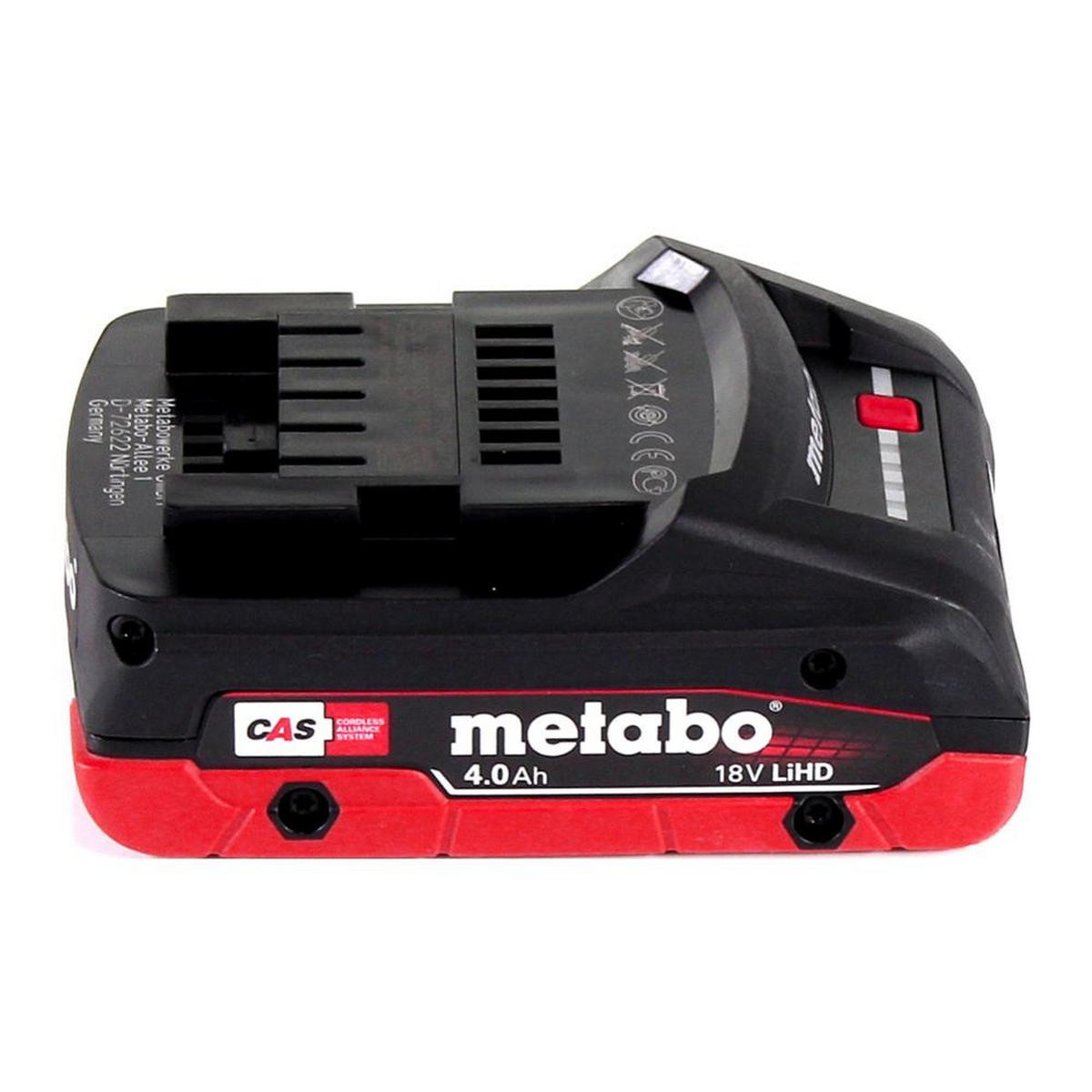 METABO LiHD Akkupack 18 V 4,0 Ah Li-Ion Akku ( 625367000 ) CAS System - Multicolor, Kunststoff (12.5/55/5cm) - Metabo