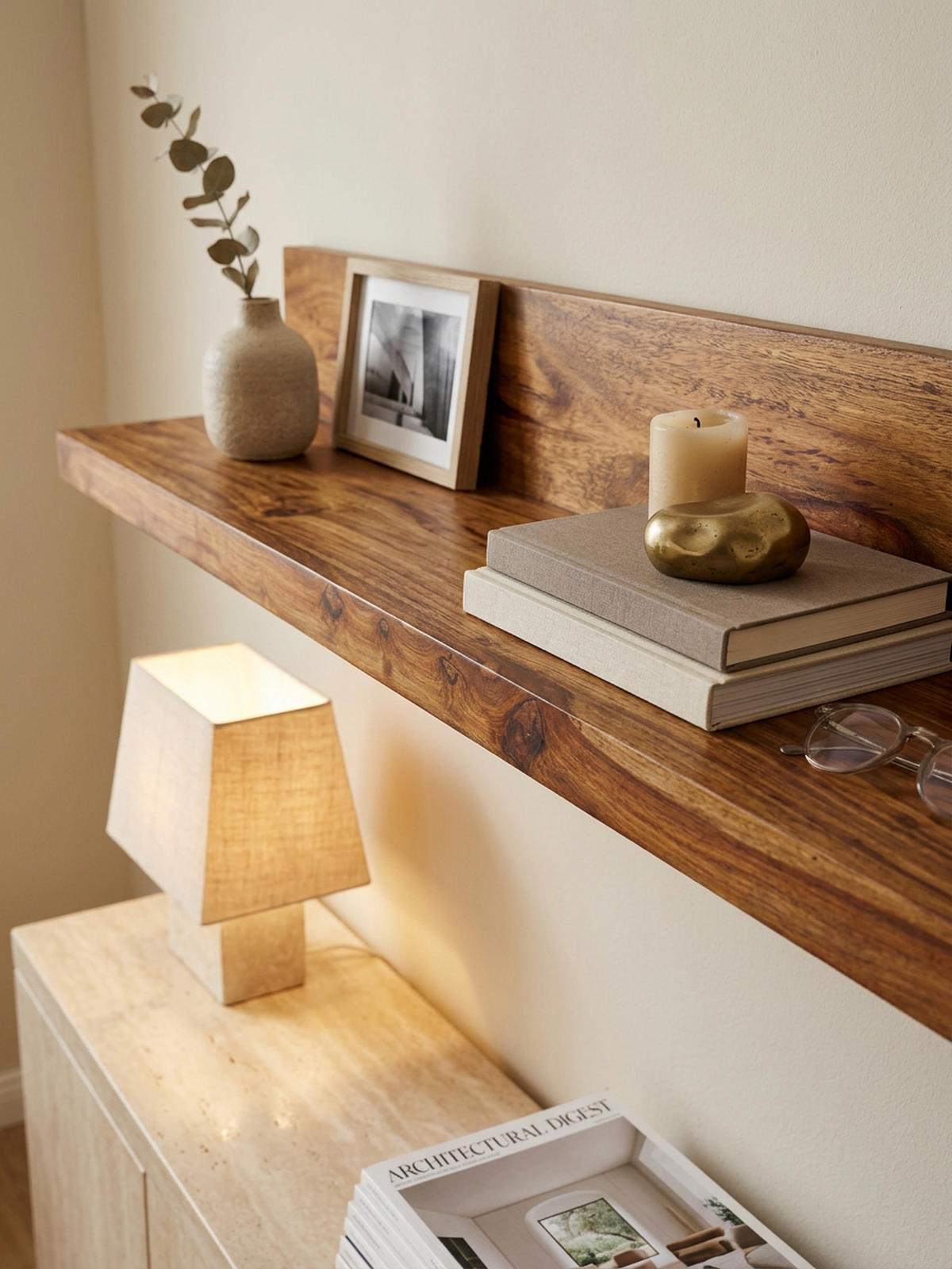 WANDREGAL NAKO Massivholz Flexibles Design Landhausstil, Braun 60x23x17 cm - Braun, Holz (60/17/23cm) - KADIMA DESIGN