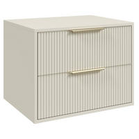 WASCHBECKENUNTERSCHRANK Rimini 2 Schubladen Cashmere - 60 x 46 x 46 cm - Kaschmir, Holz (60/46/46cm) - Badplaats