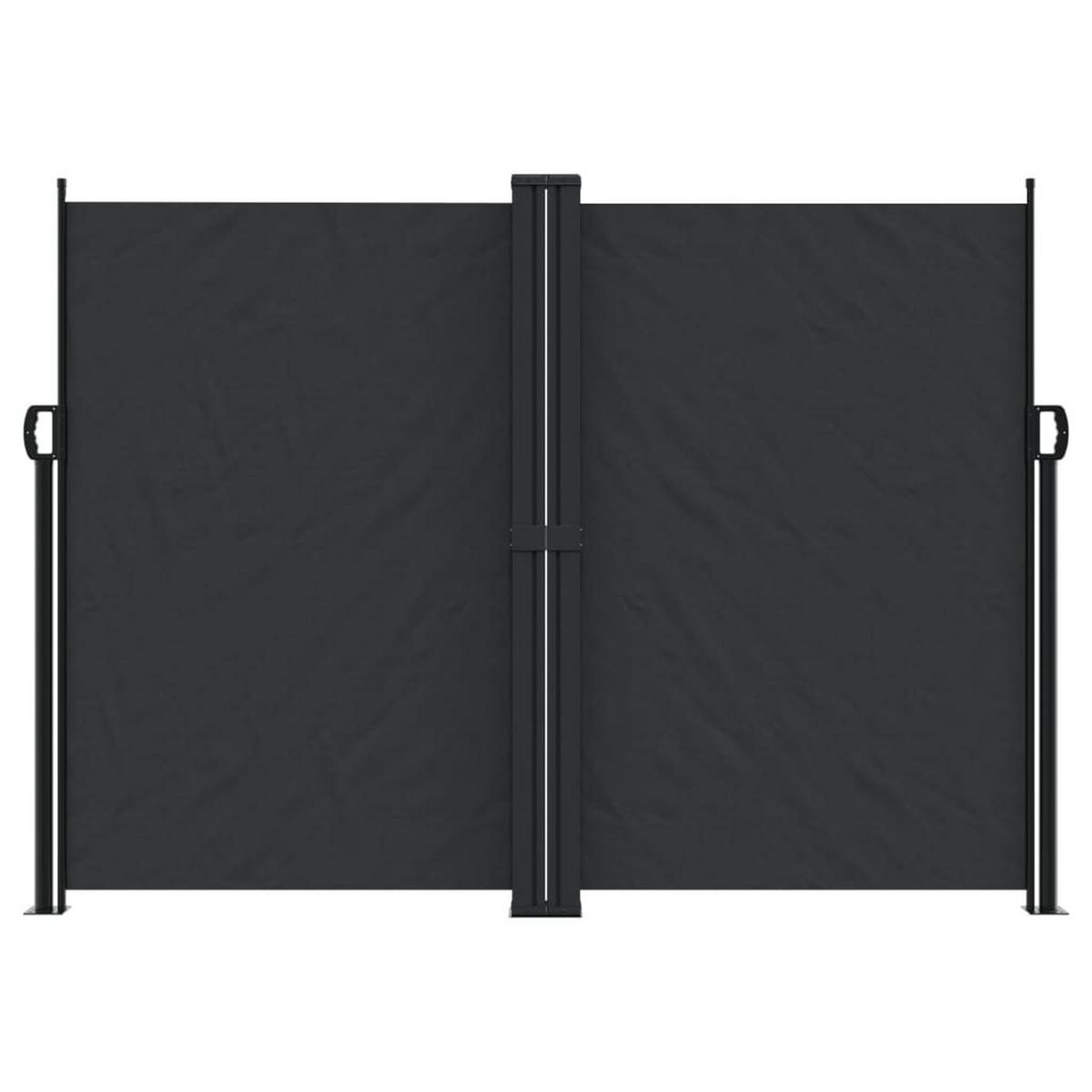 SEITENMARKISE Ausziehbar Schwarz 180x1200 cm - Schwarz, Textil (1200/180/1200cm) - furnicato
