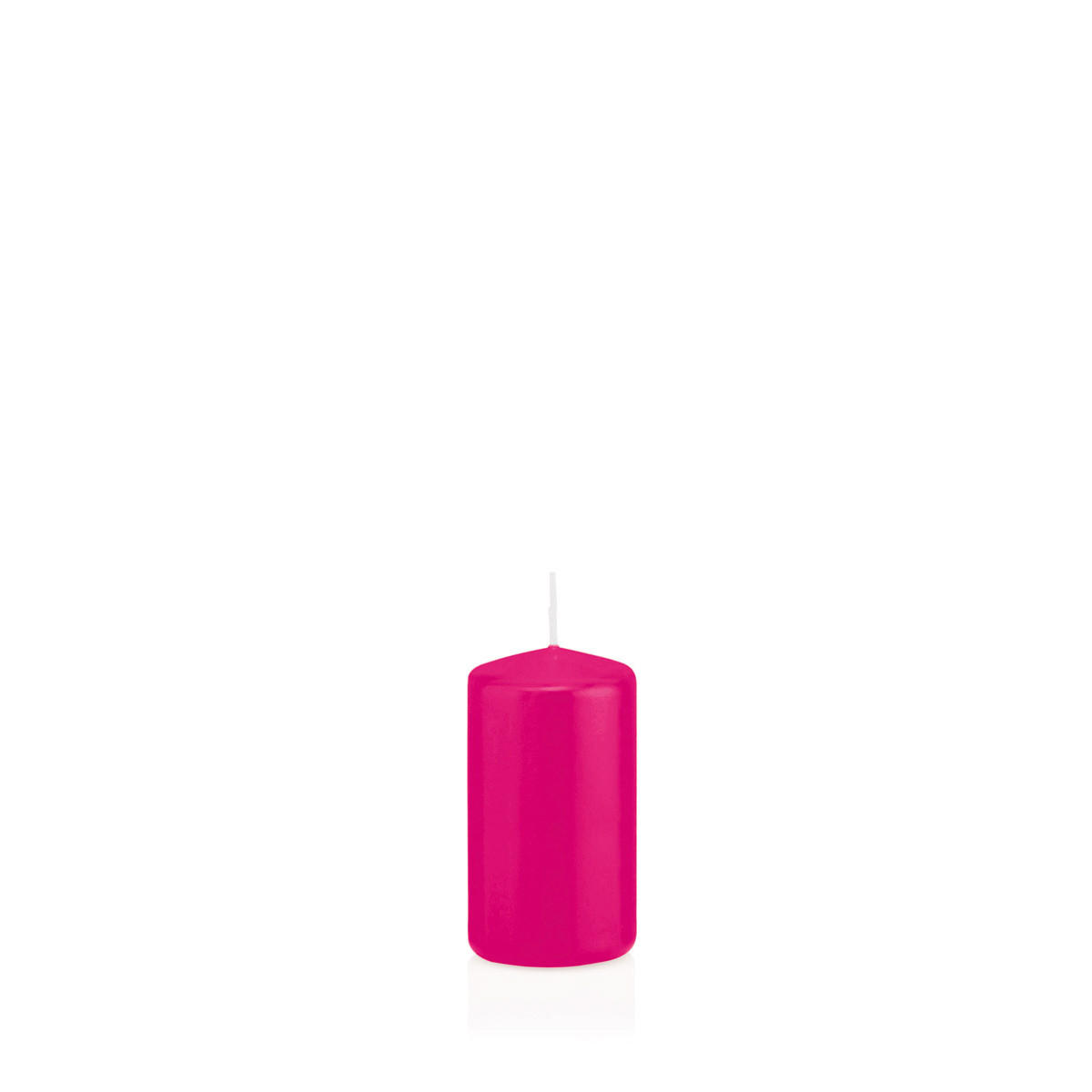 STUMPENKERZEN Pink Ø 38 x 80 mm, 24 Stück - Pink, Paraffin (4/8cm) - Wiedemann Kerzen