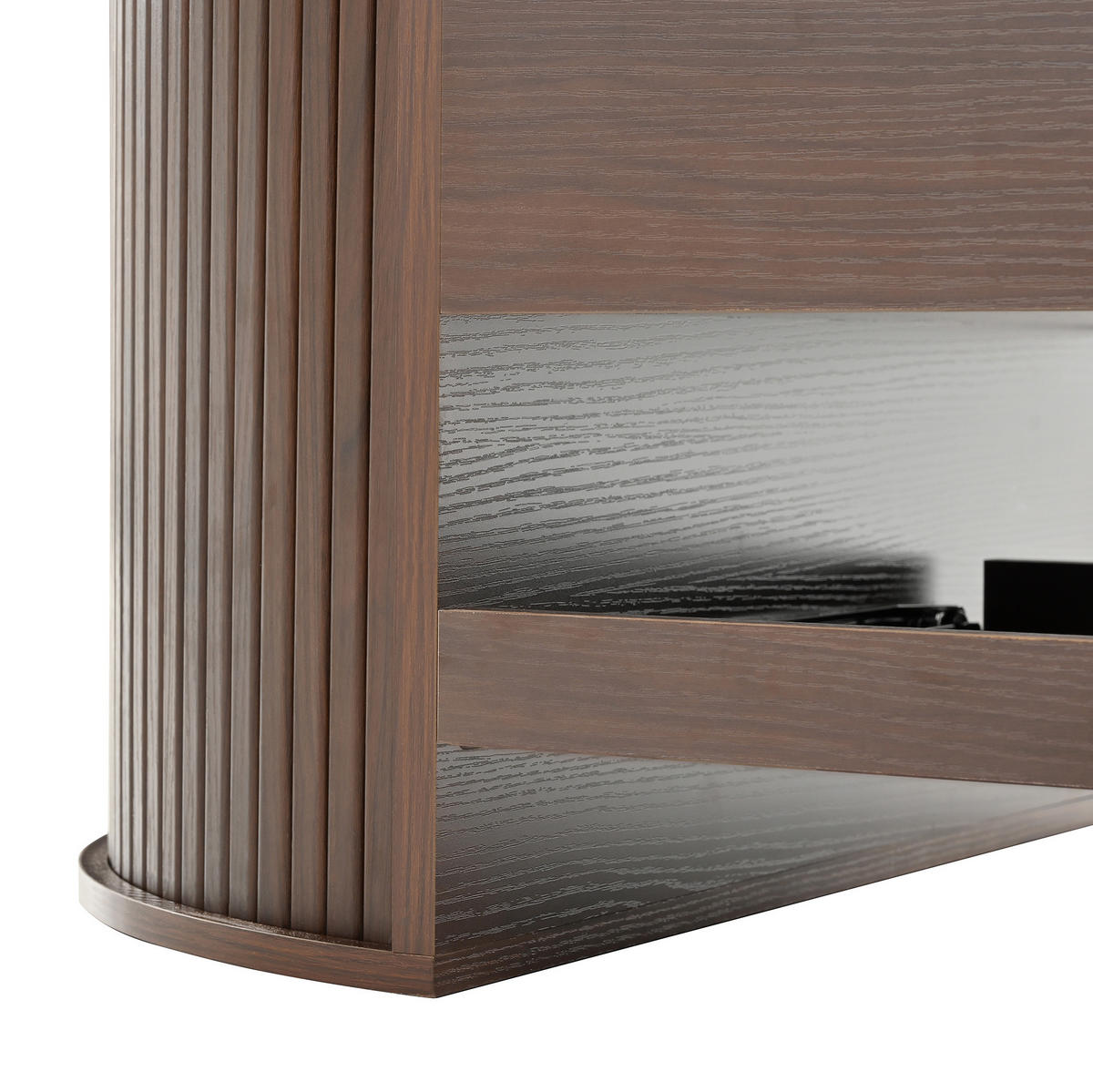 COUCHTISCH 110/55,5/40 cm höhenverstellbar mit ausziehbarer Ablage aus MDF, Nussbaum - Dunkelbraun, Holzwerkstoff (110/55.5/40cm) - Modfu