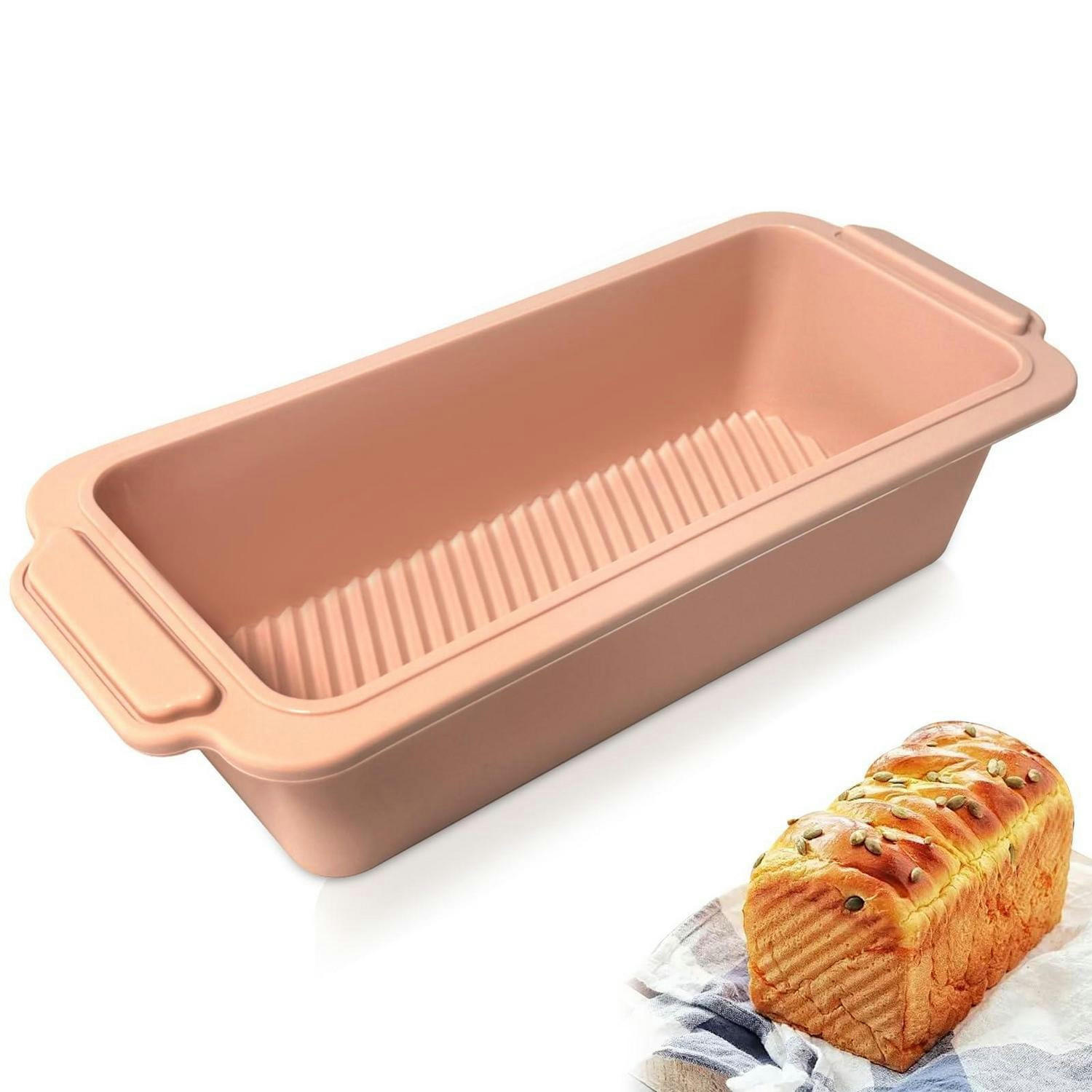 BROTBACKFORM Silikon 28 x 12 x 6.5 cm Rosa - Rosa, Kunststoff (12/6.5/28cm)