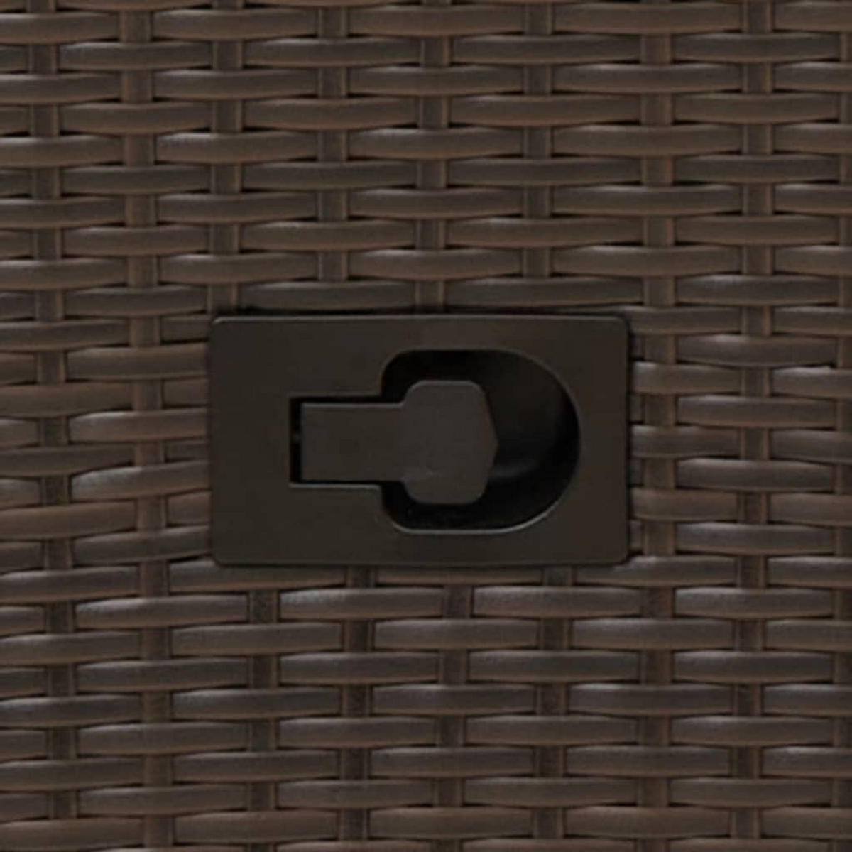 GARTENSESSEL Verstellbar Mit Kissen Braun Poly Rattan - Braun, Kunststoff (59/110/56cm) - vidaXL