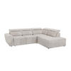 ECKSOFA Reid Beige Samt - Beige/Schwarz, Holz/Kunststoff (273/224cm) - S-Style Möbel