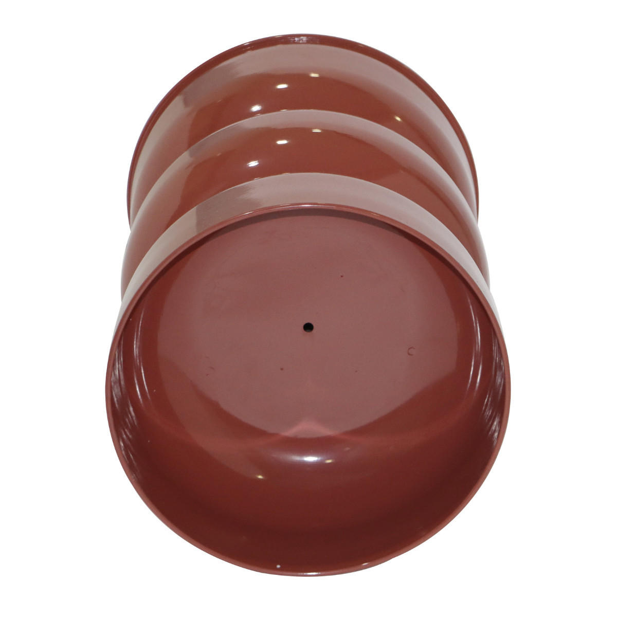 BEISTELLTISCH aus lackiertem Metall 36/50/36 cm - Terracotta, Metall (41/36/50cm) - Calicosy