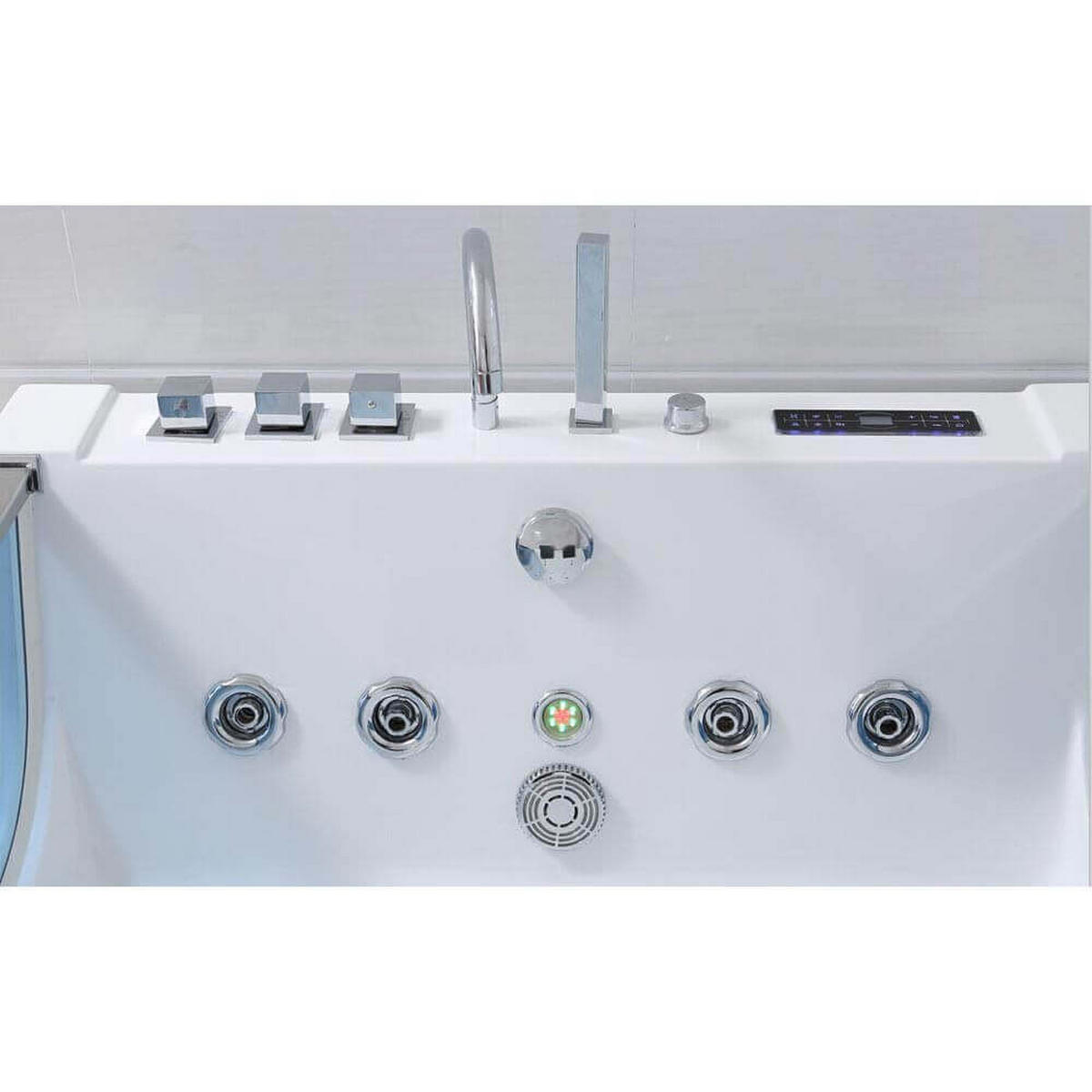 WHIRLPOOL ATLANTIC - Größe: XL - Weiß, Keramik (180/60/120cm) - Home Deluxe
