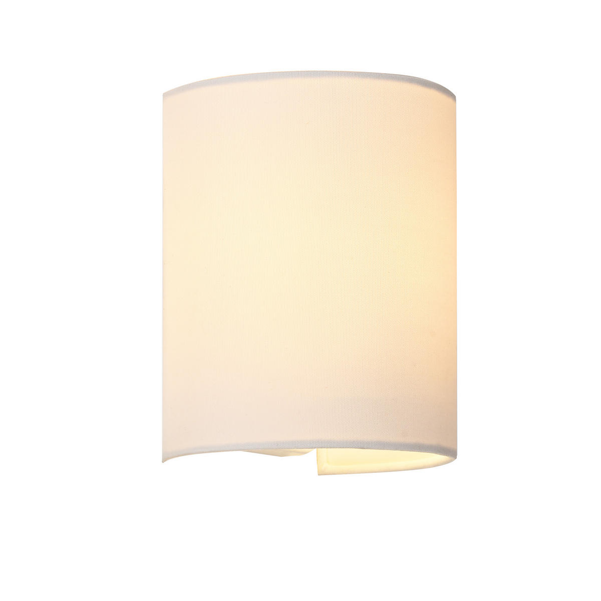 WANDLEUCHTE Brüssel - Weiß, Textil (18/20/13cm) - lux.pro