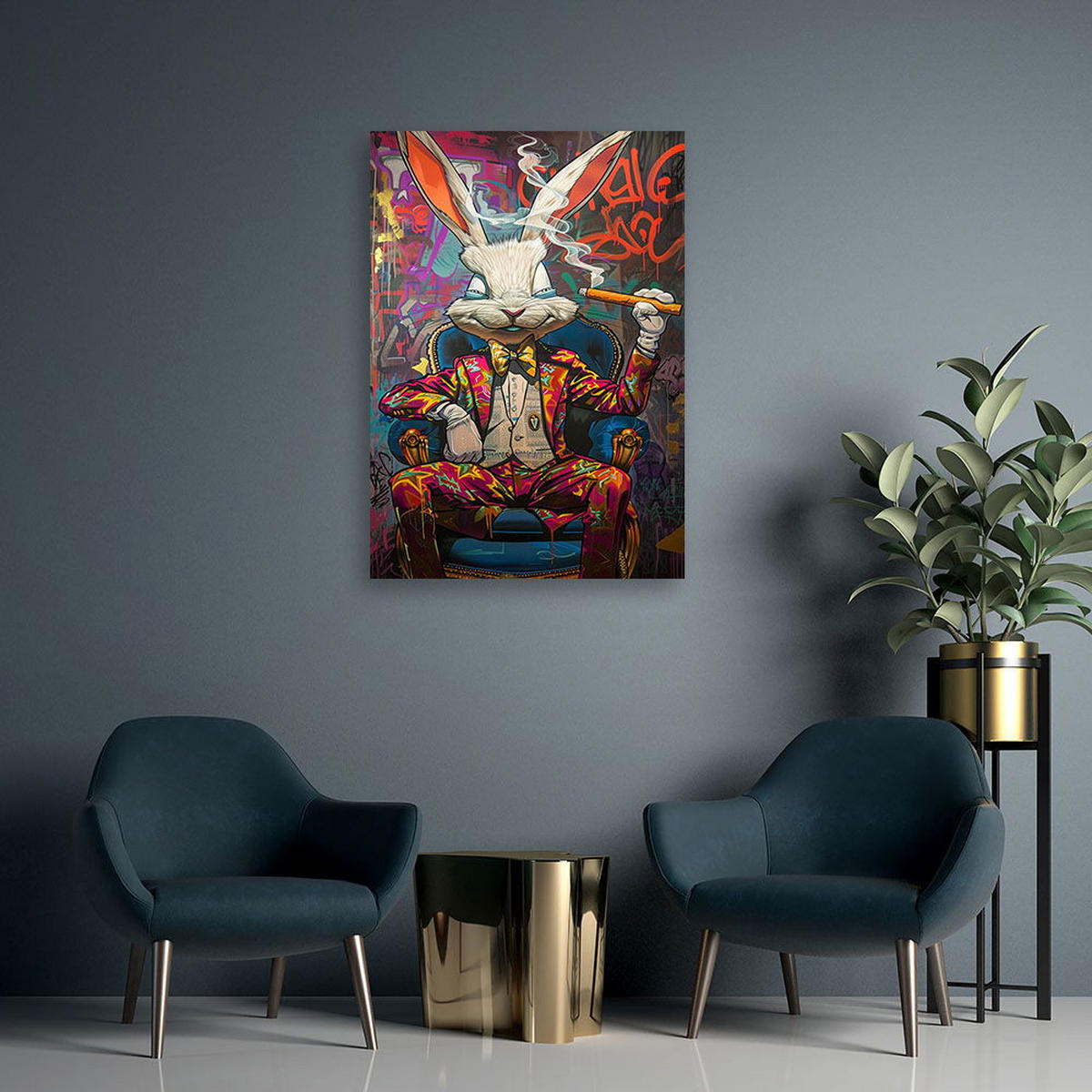 KUNSTDRUCK Bunt 40/60 cm - Multicolor, Textil (40/60cm) - KUNSTLOFT
