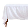 TISCHDECKE weiß 137/137 cm, 100% Baumwolle - Weiß, Textil (137/137cm) - Homescapes