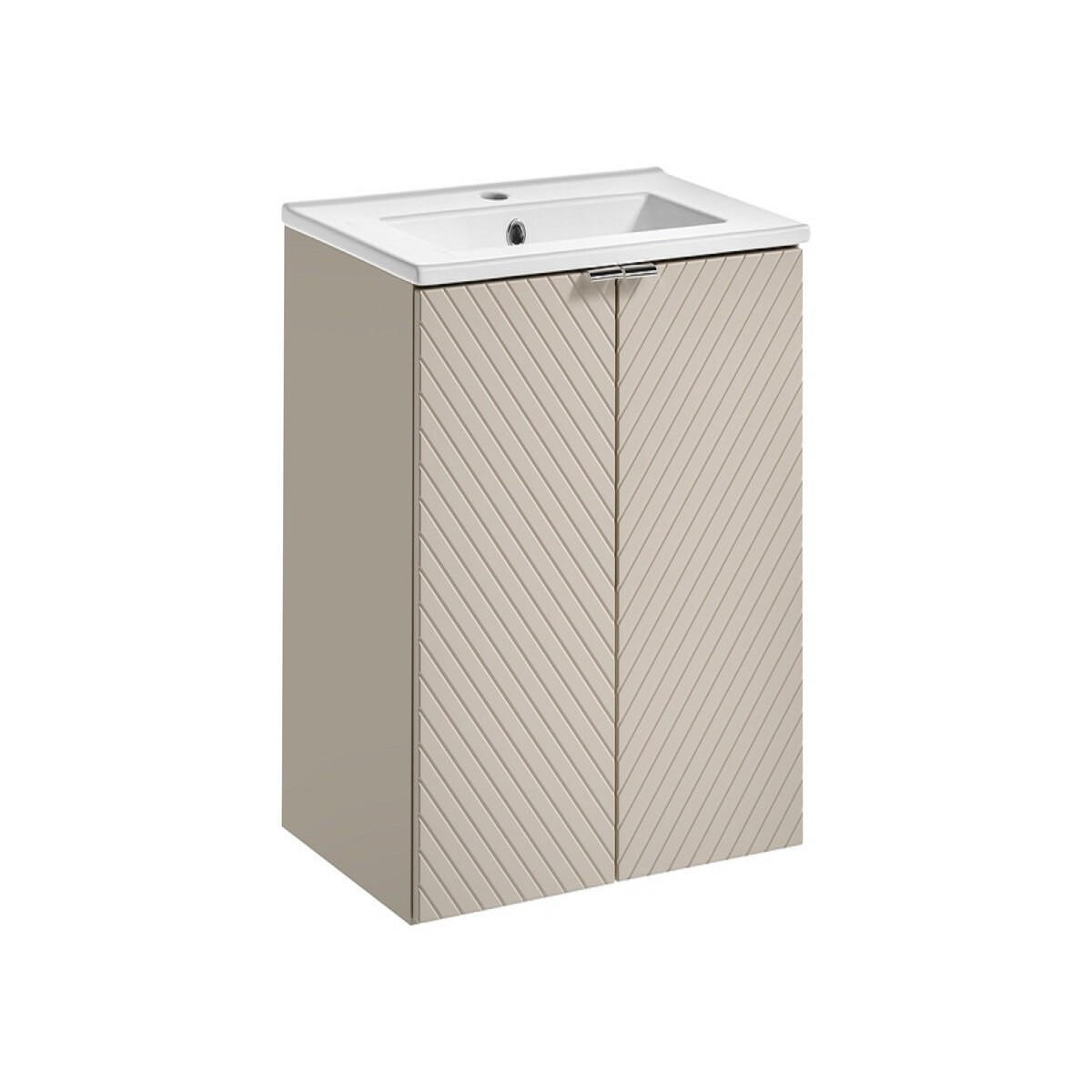 WASCHTISCHKOMBI 60 cm 2Teile - Nova Oak N BM282 in Kaschmir/ Matt - Kaschmir, Holz (60/57/40cm)