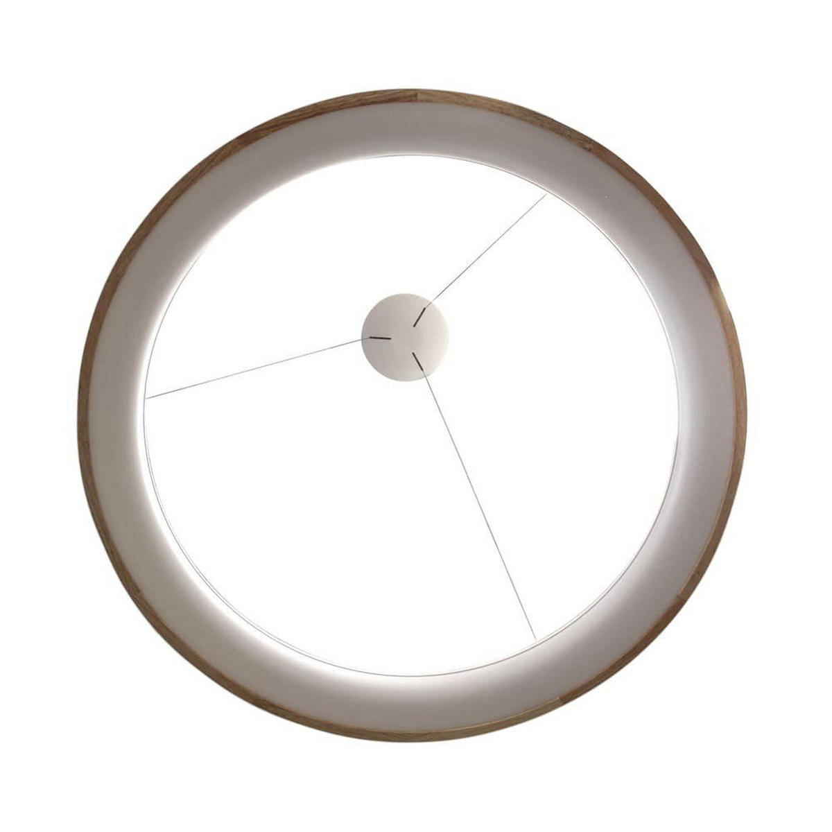 PENDELLEUCHTE 'Mad L1' - Beige, Holz (92/92/150cm) - KUNSTLOFT