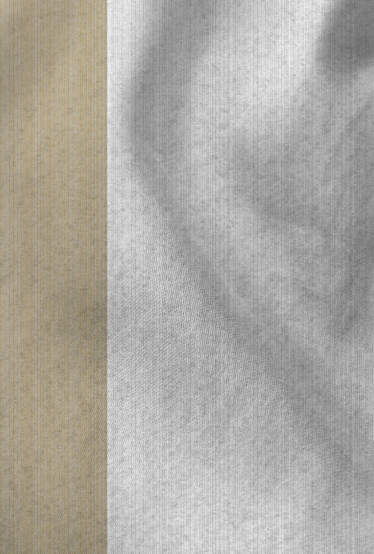 BETTWÄSCHE-GARNITUR Thermofleece Längsstreifen kitt, 135x200 cm + 80x80 cm - Beige, Textil (135/200cm) - Castell
