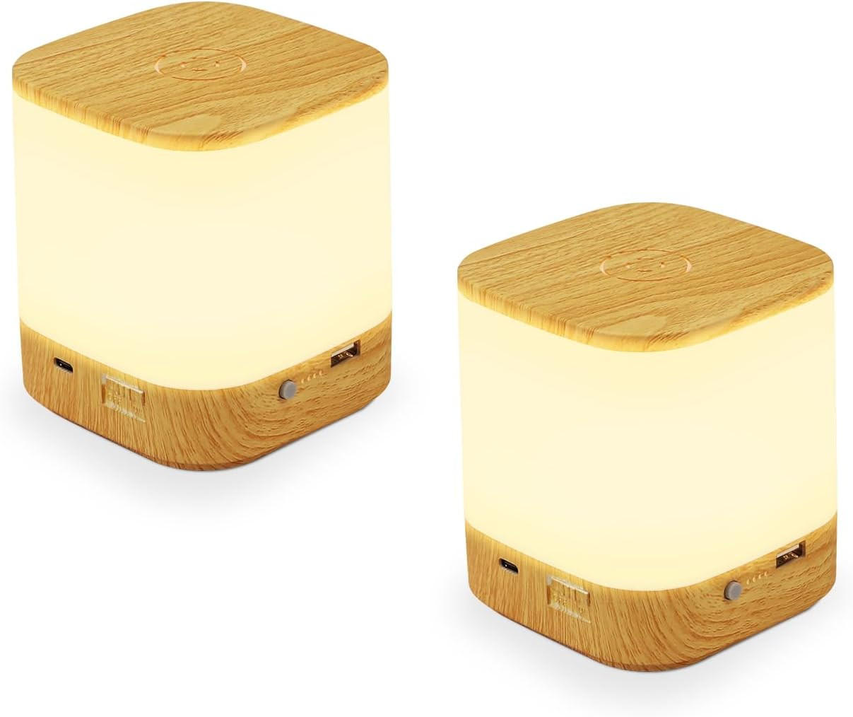 TISCHLEUCHTE Strahldorf 9.8/11.5/9.8 cm（2er-set） - Eiche Artisan, Metall (9.8/9.8/11.5cm) - ZMH