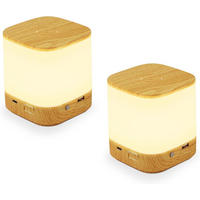 TISCHLEUCHTE Strahldorf 9.8/11.5/9.8 cm（2er-set） - Eiche Artisan, Metall (9.8/9.8/11.5cm) - ZMH