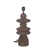 TISCHLAMPE Callain Braun 20/20/45cm - Braun, Holz (20/20/45cm) - PTMD Collection