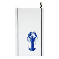 KÜCHENTUCH Homard weiß/blau 50 x 70 cm - Weiß, Textil (50/50cm)