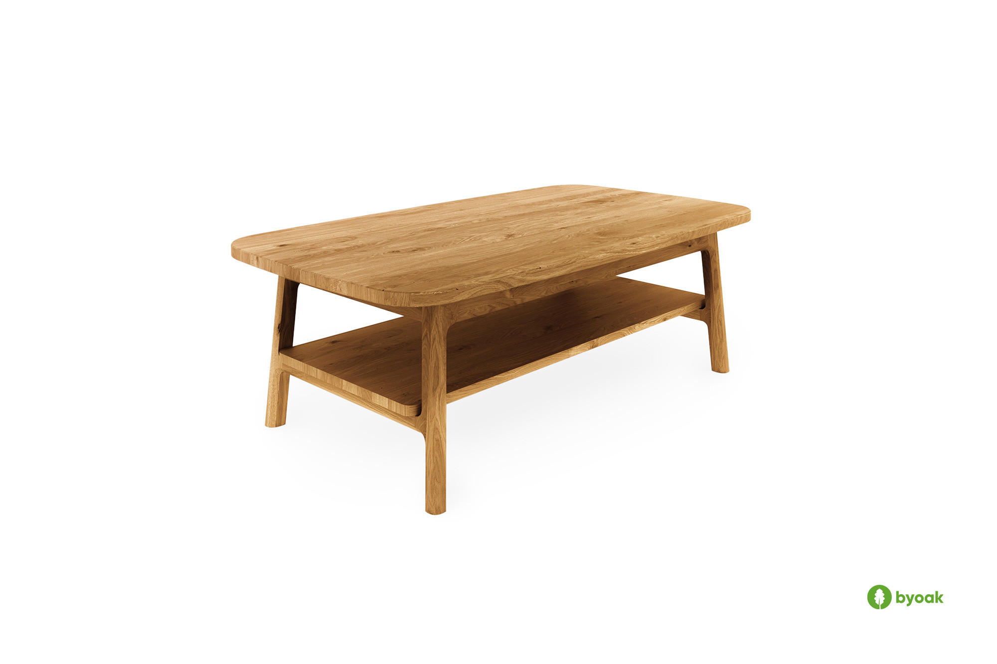 byoak Kaffetisch Wildeiche 60x42x100 cm