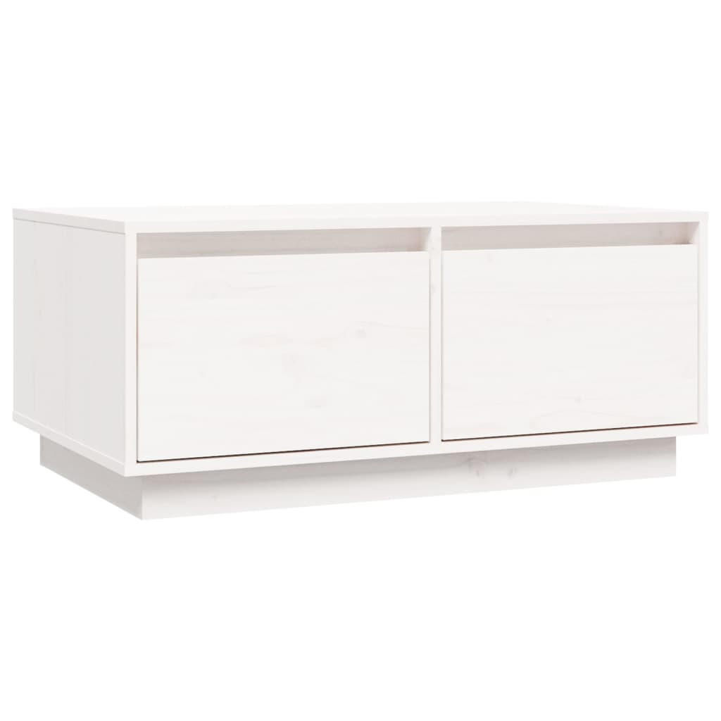 furnicato Couchtisch Weiß 80x35x50 cm