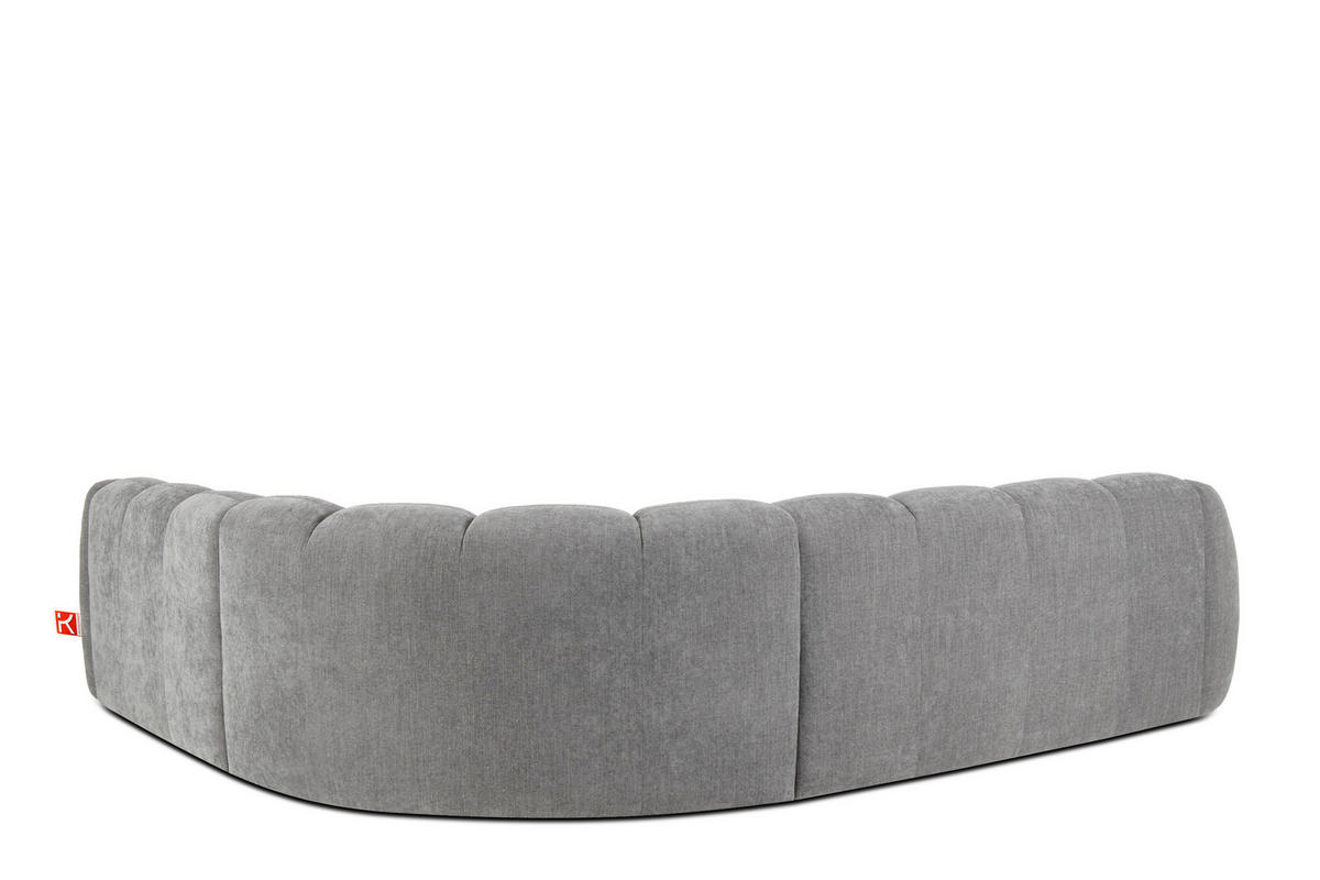 ECKSOFA RECHTS FLAVA, hell Aschgrau - Hellgrau, Holz/Holzwerkstoff (310/270cm) - KONSIMO®