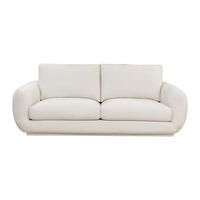 SOFA - 3 Personen - stoff - gebrochenes weiß Sidorio - Weiß, Textil (225/87/113.5cm) - Vente-Unique