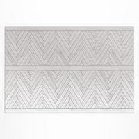 TEPPICH 150x225 cm Fischgrät Parkettoptik Hell - Schieferfarben, Kunststoff (150/0.2cm) - Wallfluent