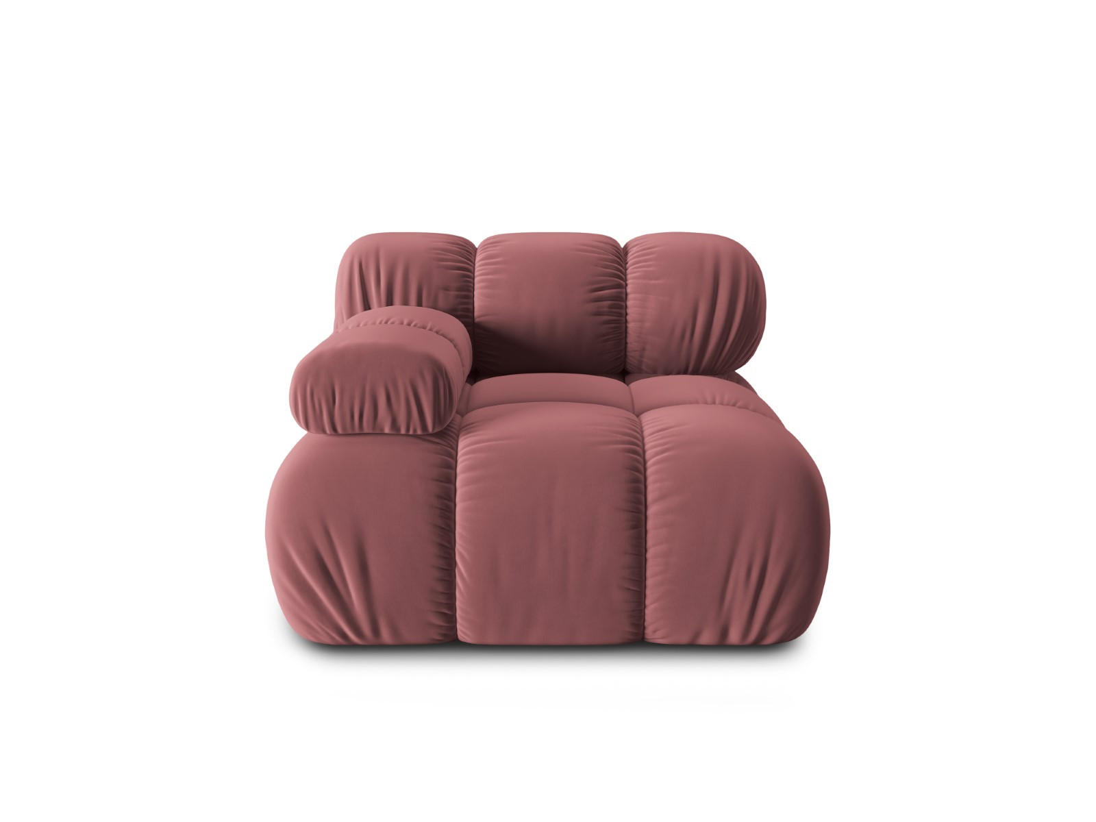 MODUL links Bellis aus Samt rosa - Pink, Textil (94/70/94cm) - Micadoni
