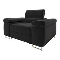 SESSEL Torezio - Schwarz, Holz/Textil (134/90/102cm) - MIRJAN24