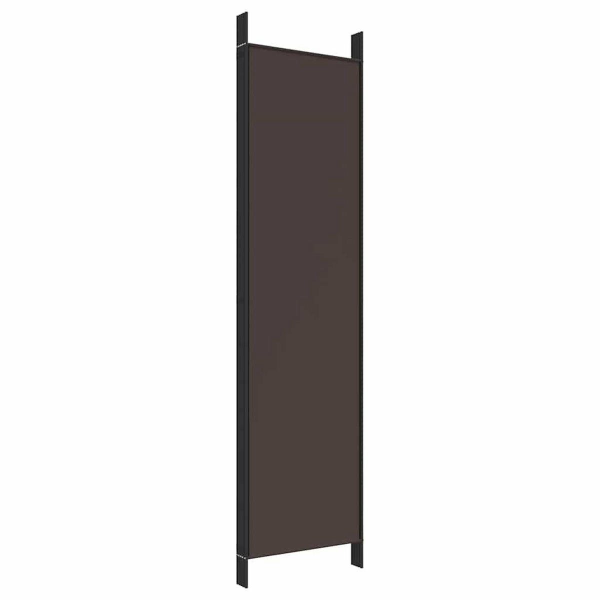 PARAVENT 5-teilig Braun 250/200 Cm Stoff - Braun, Textil (250/200/0.1cm) - vidaXL