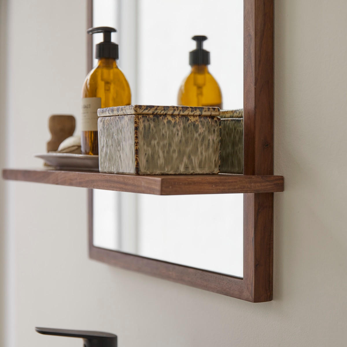 SPIEGEL Galyno Braun aus Palisander - Braun, Holz (50/75/15cm) - Tikamoon