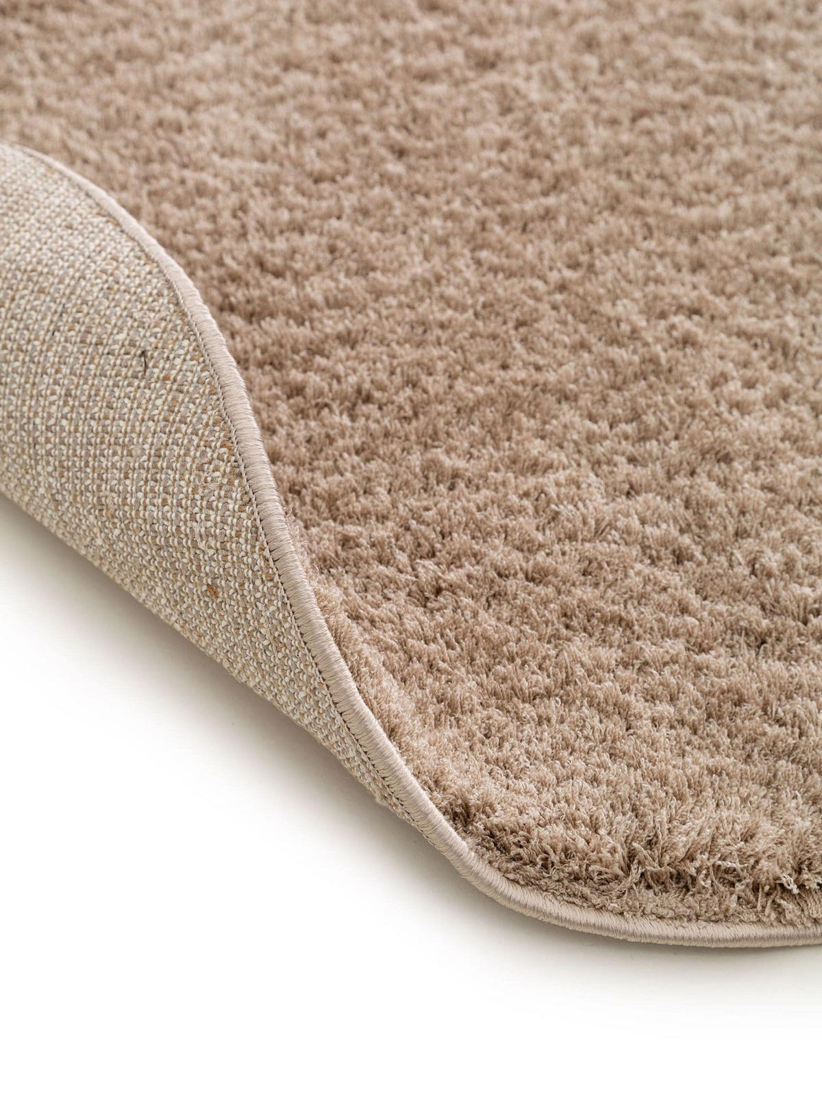 HOCHFLORTEPPICH rund Soda Beige ø 200 cm rund - Beige, Textil (200/1cm) - KUNSTLOFT