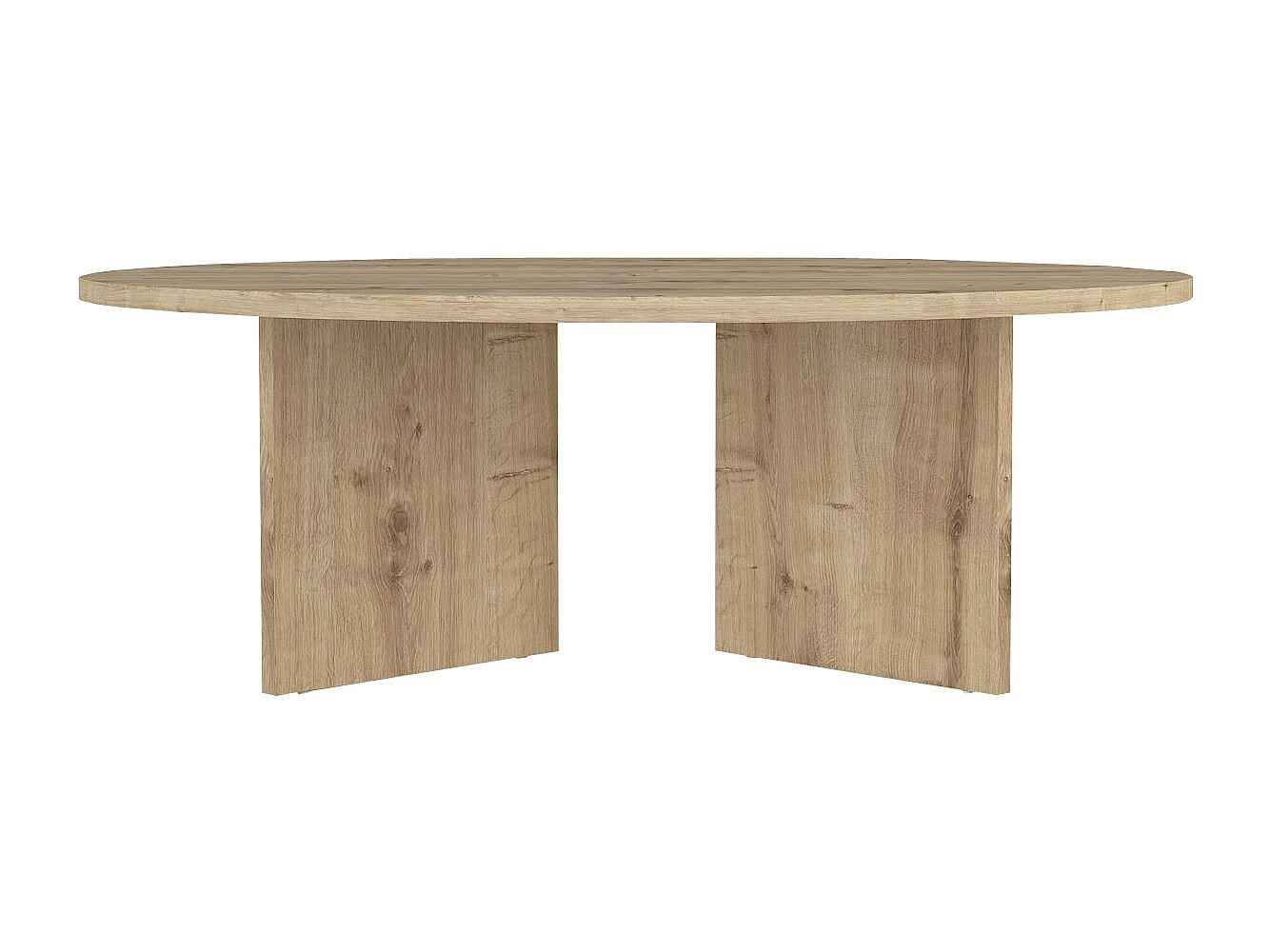 COUCHTISCH - 90 cm x 90 cm - holz - naturfarben hell Topania - Naturfarben, Holz (90/90/31.4cm) - Vente-Unique