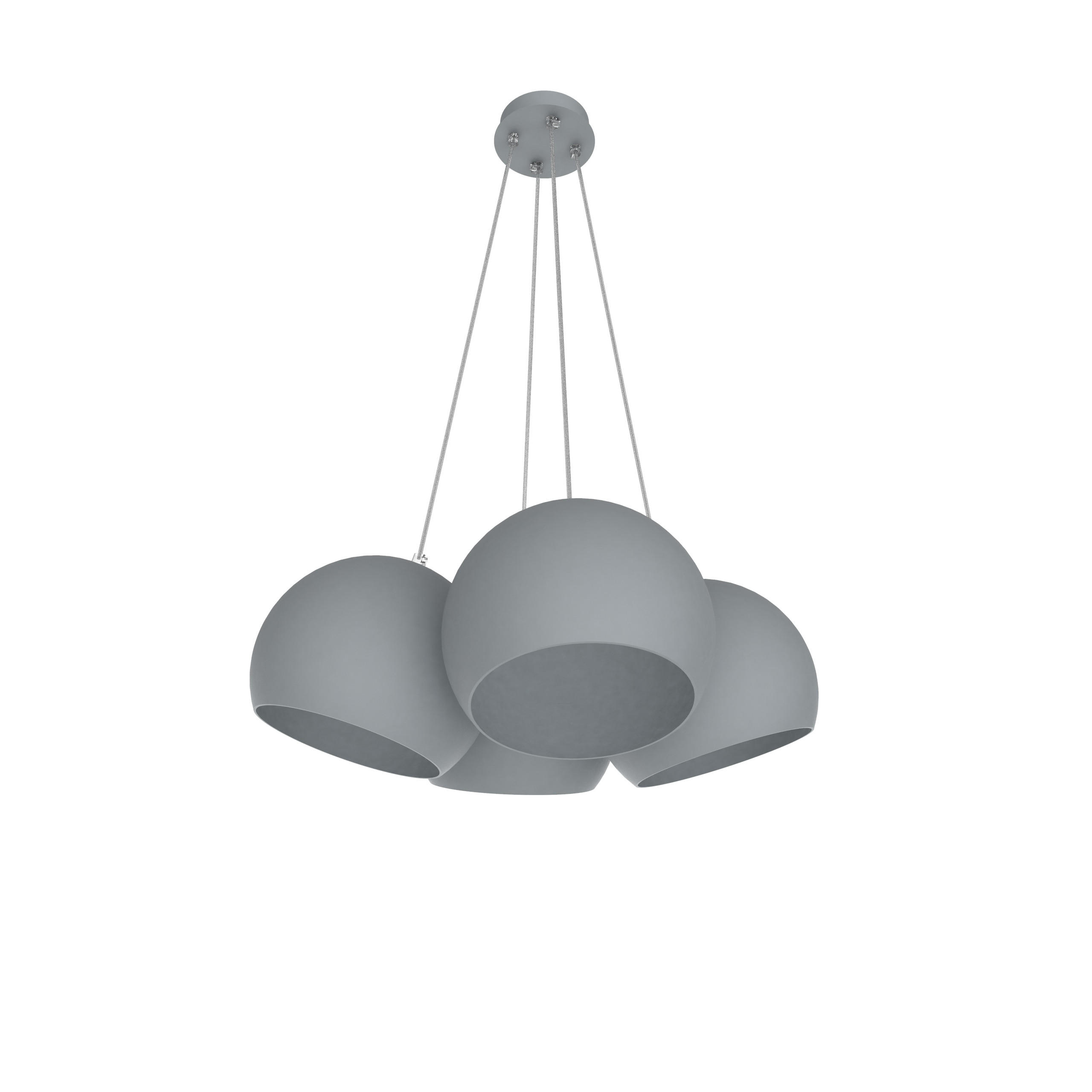 HÄNGELEUCHTE - Grau, Metall (25/25/20cm) - Lumicom