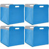 AUFBEWAHRUNGBOX 4er Set 33/38, blau - Blau, Kunststoff (33/33/38cm) - Dunedesign