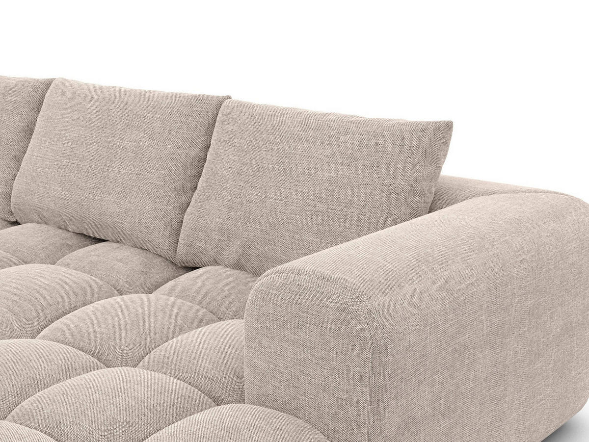 WOHNLANDSCHAFT Casaluna U-Form Beige Strukturstoff - Beige, Kunststoff (338/88/267cm)