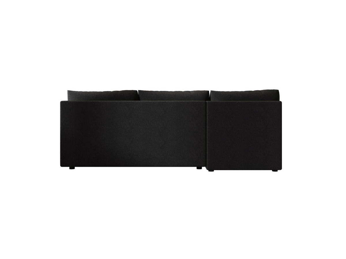 ECKSOFA MOS L Cosmic 100 Links mit Schlaffunktion - Schwarz, Textil (200/143cm) - Bedante