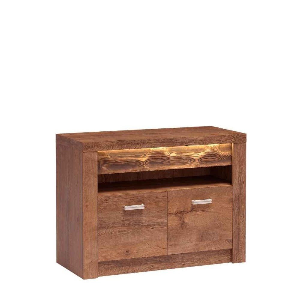 LOWBOARD ZERI 96/72,5/42 cm, Braun - Braun, Holzwerkstoff (96/72.5/42cm) - MASSENO