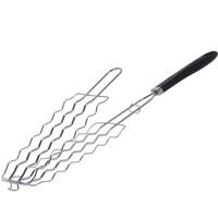 GRILLROST verchromter Stahl länglich - Silberfarben, Metall (9/53cm)