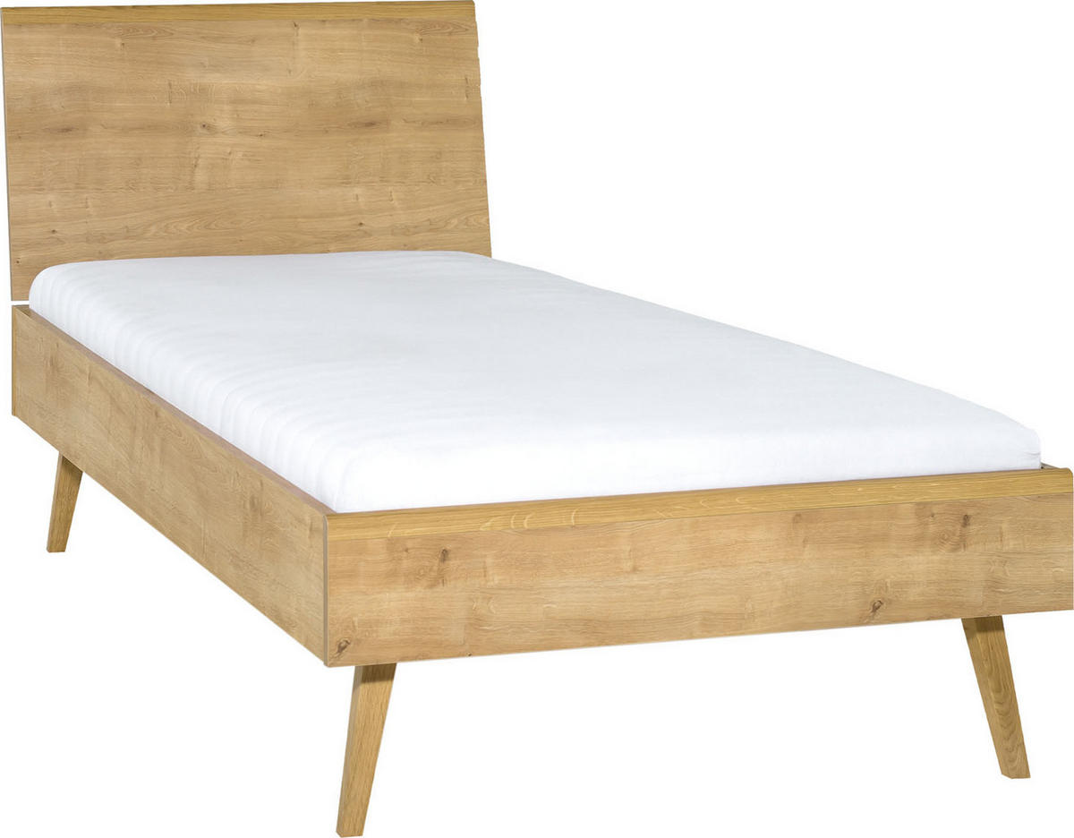 BETT NATURE - Eichefarben, Holzwerkstoff (212/95/98cm) - Vox Möbel