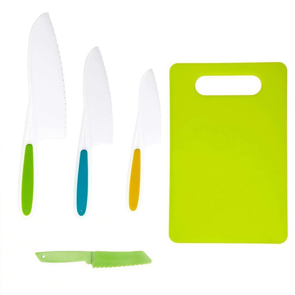 KINDERKÜCHE 23 Teile Montessori, Sicherheitsmesser, Schneidbrett 2-10 Jahre - Pastellgrün, Kunststoff (22/32/4cm) - Authentics