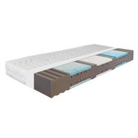 GEL-KALTSCHAUMMATRATZE Ortho Dynamic 80x200 Höhe 19cm, 7-Zonen H2/H3 - Weiß, Textil (80/200cm) - Sleepneo