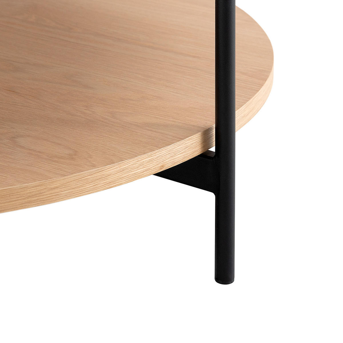 COUCHTISCH - Echtholzfurnier - Eichefarben, Holzwerkstoff (82/82/40cm) - home24