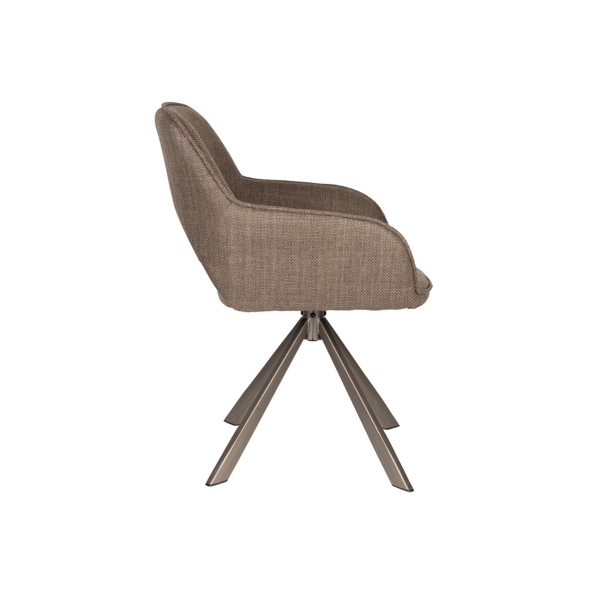 ESSZIMMERSTUHL Toye und Drehfunktion Braun - 2 er Set - Braun, Kunststoff (61/85/68cm) - Housecraft Living