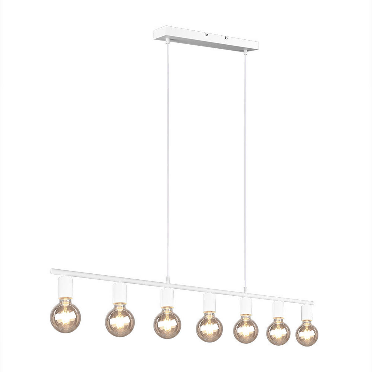 PENDELLEUCHTE VANNES Metall Weiß - Weiß, Metall (110/8/150cm)